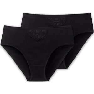 SCHIESSER - Cotton Essentials - Tai-slip - Zwart - 2-pack