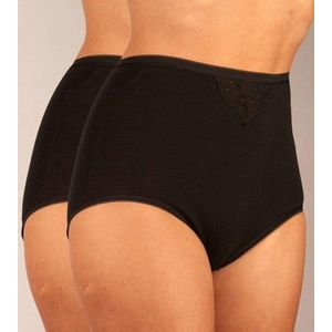 Schiesser - Cotton Essentials - Dames Onderbroek - Zwart - Set van 2