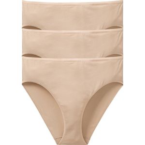 Schiesser - 145245 Cotton Essentials - Slips - Sand - Set van 3