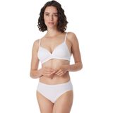 Schiesser Dames slip katoen stretch Essentials (3-pack), Wit