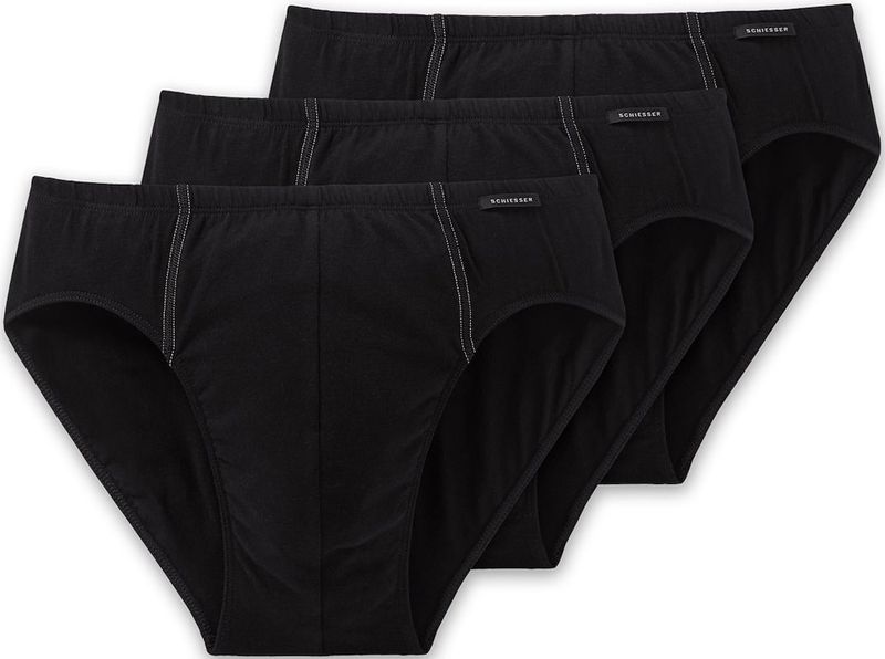 Schiesser Heren X-Large (1 slip, zwart_205221, 7, Zwart, XL