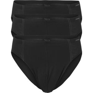 Schiesser - Essentials - 3-pack Heren Mini Slips - Zwart - Biologisch Katoen