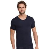 Schiesser - 149043 - T-Shirt - Blueblack - Katoen-Zijde-Elastaan