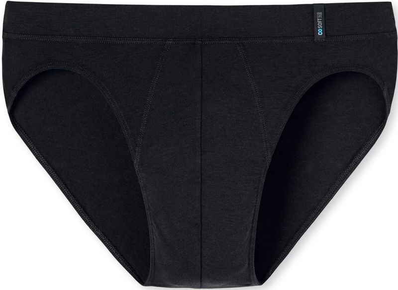 SCHIESSER - Long Life Soft - Heren Rio Slip - Zwart - 45% Katoen, 45% Micromodal, 10% Elastan