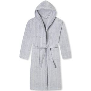 Schiesser - Heren Badmantel - Grijs - 100% Katoen