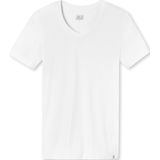 SCHIESSER Long Life Soft - T-shirt - Wit - Katoen - Korte Mouwen