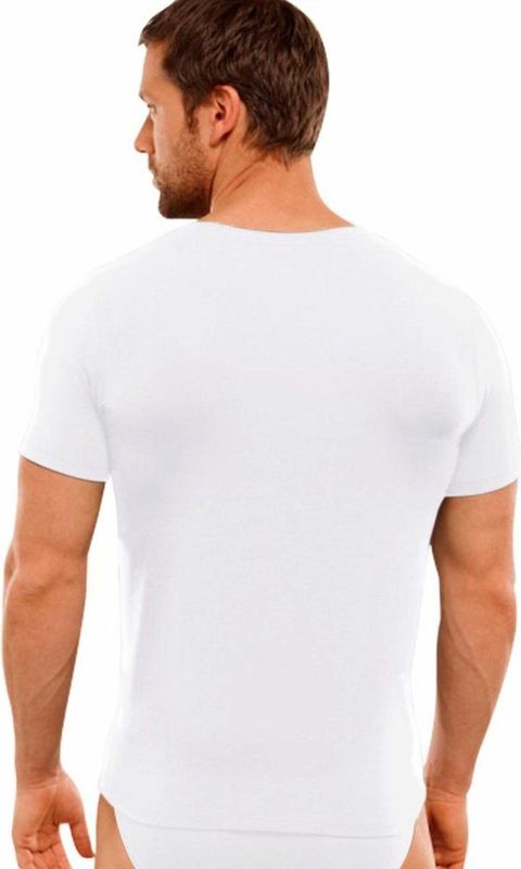 SCHIESSER Long Life Soft - T-shirt - Wit - Katoen - Korte Mouwen