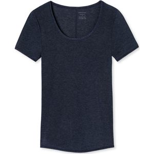 Schiesser - 155413 - T-Shirt - Nachtblauw - Single Jersey - Personal Fit