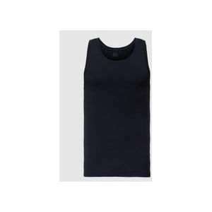 Tanktop mit geripptem Rundhalsausschnitt Modell '1 BLACK'