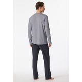 Schiesser - 159630 - Pyjama - Antraciet - 100% Katoen