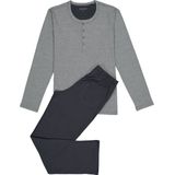 Schiesser - 159630 - Pyjama - Antraciet - 100% Katoen