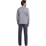 Schiesser - Selected Premium Inspiration - Pyjama - Blauwgrijs - Katoen