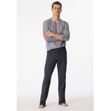 Schiesser - Selected Premium Inspiration - Pyjama - Blauwgrijs - Katoen