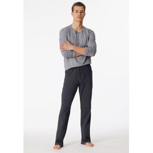 Schiesser - Selected Premium Inspiration - Pyjama - Blauwgrijs - Katoen