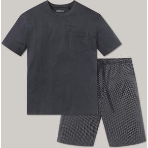 Schiesser shortama antraciet motief