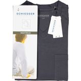 SCHIESSER - Sportieve Shortama - Antraciet - 100% Katoen