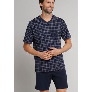 Schiesser - 159617 - Pyjama - Donkerblauw - 100% Katoen