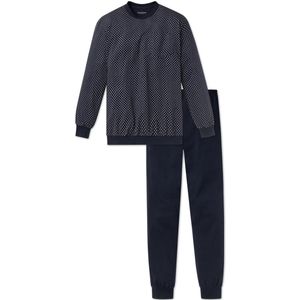 Schiesser - Dark Sapphire - Lange Tweedelige Pyjama - Donkerblauw