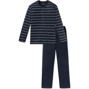 SCHIESSER - Heren Pyjama Set - Blauw/Wit Gestreept - Katoen