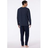 SCHIESSER - Heren Pyjama Set - Blauw/Wit Gestreept - Katoen
