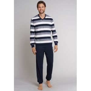 Schiesser - 159623 - Pyjama - Donkerblauw - 100% Katoen