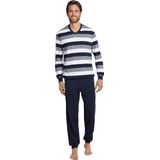Schiesser - 159623 - Pyjama - Donkerblauw - 100% Katoen