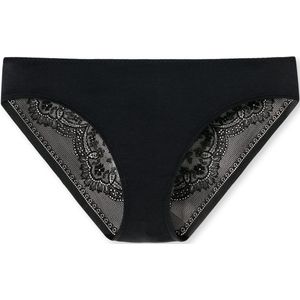 Schiesser - 161919 Invisible Lace - Damesslip - Zwart