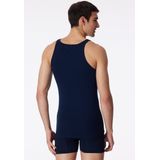 Schiesser - Original Feinripp - Hemd - Navy - 100% Katoen