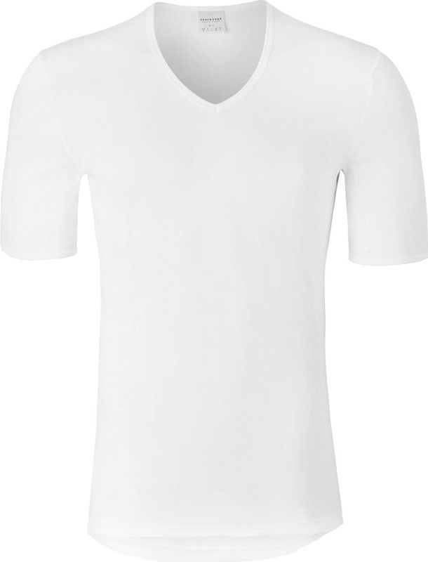 Schiesser - Original Feinripp - T Shirt V-neck - Wit - 100% Katoen