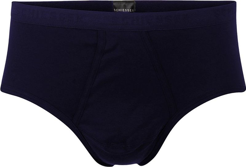 Schiesser - Original Feinripp - Sport-Slip - navy - 100% Katoen