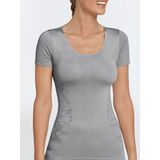 SCHIESSER Active Mesh Light T-shirt (1-pack) - dames shirt korte mouwen zilvergrijs