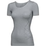 SCHIESSER Active Mesh Light T-shirt (1-pack) - dames shirt korte mouwen zilvergrijs