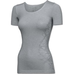 SCHIESSER Active Mesh Light T-shirt (1-pack) - dames shirt korte mouwen zilvergrijs