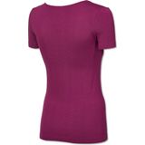 SCHIESSER Active Mesh Bamboo T-shirt (1-pack) - dames shirt korte mouwen bessenkleur