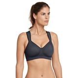 Schiesser - Active - Sportbeha - Antraciet - Softcup, Medium Ondersteuning