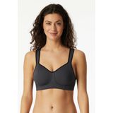 Schiesser - Active - Sportbeha - Antraciet - Softcup, Medium Ondersteuning