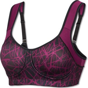 SCHIESSER Active - Dames Sportbeha - Voorgevormde Cups - High Support - Berry Gedessineerd