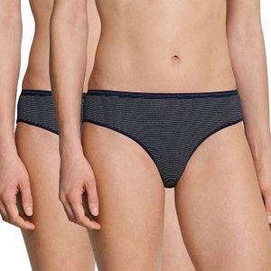 Schiesser Dames midislip modal (verpakking van 2), Nachtblauw (804)