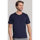 SCHIESSER Mix+Relax - T-shirt - Donkerblauw - 100% Katoen