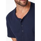 SCHIESSER Mix+Relax - T-shirt - Donkerblauw - 100% Katoen