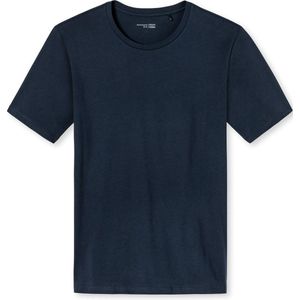 Schiesser M R Heren korte mouw Pyjamashirt - Donkerblauw