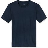 Schiesser M R Heren korte mouw Pyjamashirt - Donkerblauw