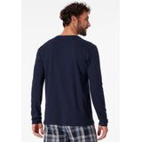 SCHIESSER - Mix+Relax - T-shirt - Donkerblauw - 100% Katoen