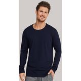SCHIESSER - Mix+Relax - T-shirt - Donkerblauw - 100% Katoen