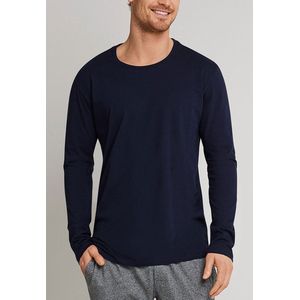 SCHIESSER - Mix+Relax - T-shirt - Donkerblauw - 100% Katoen