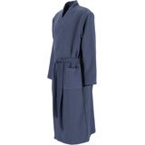 SCHIESSER - Heren Badjas - Donkerblauw - Dunne Wafel Piqué