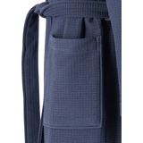 SCHIESSER - Heren Badjas - Donkerblauw - Dunne Wafel Piqué
