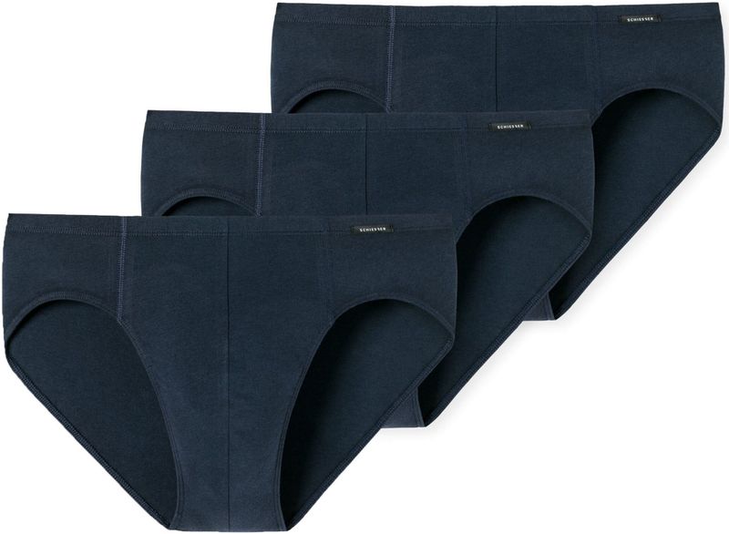 Schiesser - 205221 - Ondergoed - Donkerblauw - 3-Pack - 95% Katoen, 5% Elastaan