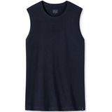 SCHIESSER - Long Life Soft - Onderhemd - Blauwzwart - Optimaal Vochtbeheer, 10% Elastaan