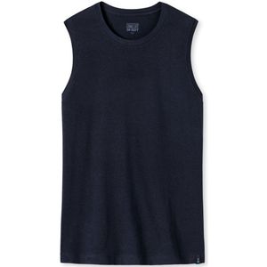 SCHIESSER - Long Life Soft - Onderhemd - Blauwzwart - Optimaal Vochtbeheer, 10% Elastaan